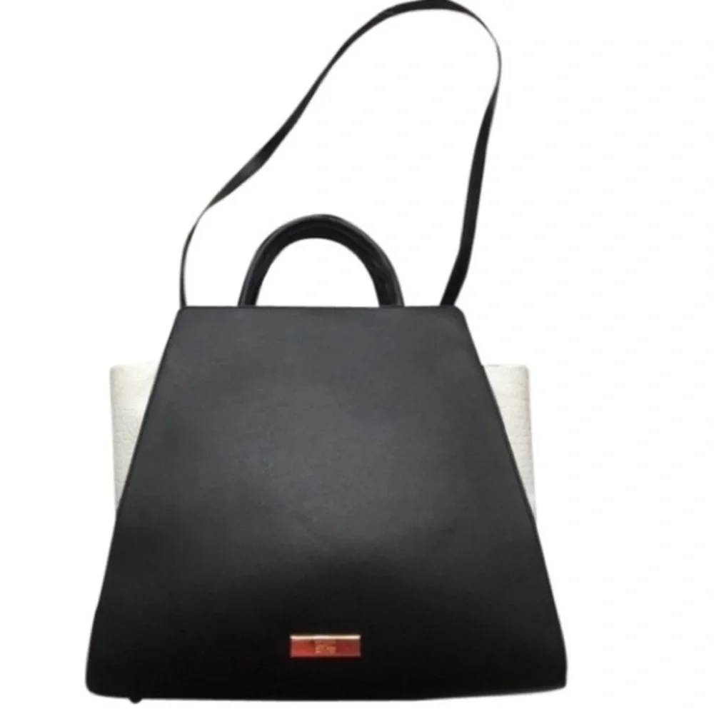 Zac Posen Black and White Satchel - Picture 1 of 5